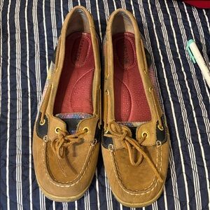 Sperry Women's Brown and Black Moccasins